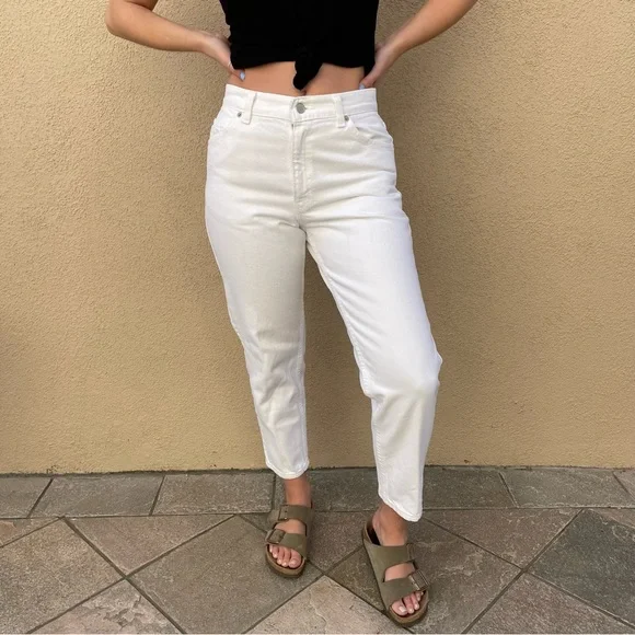 Vintage 90s Orange Tab Levi’s 950 Tapered Leg Jeans White Wash Size 8 - Picture 2 of 16